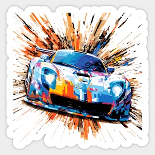 Car Racing Formula 1 Competition Abstract Sticker